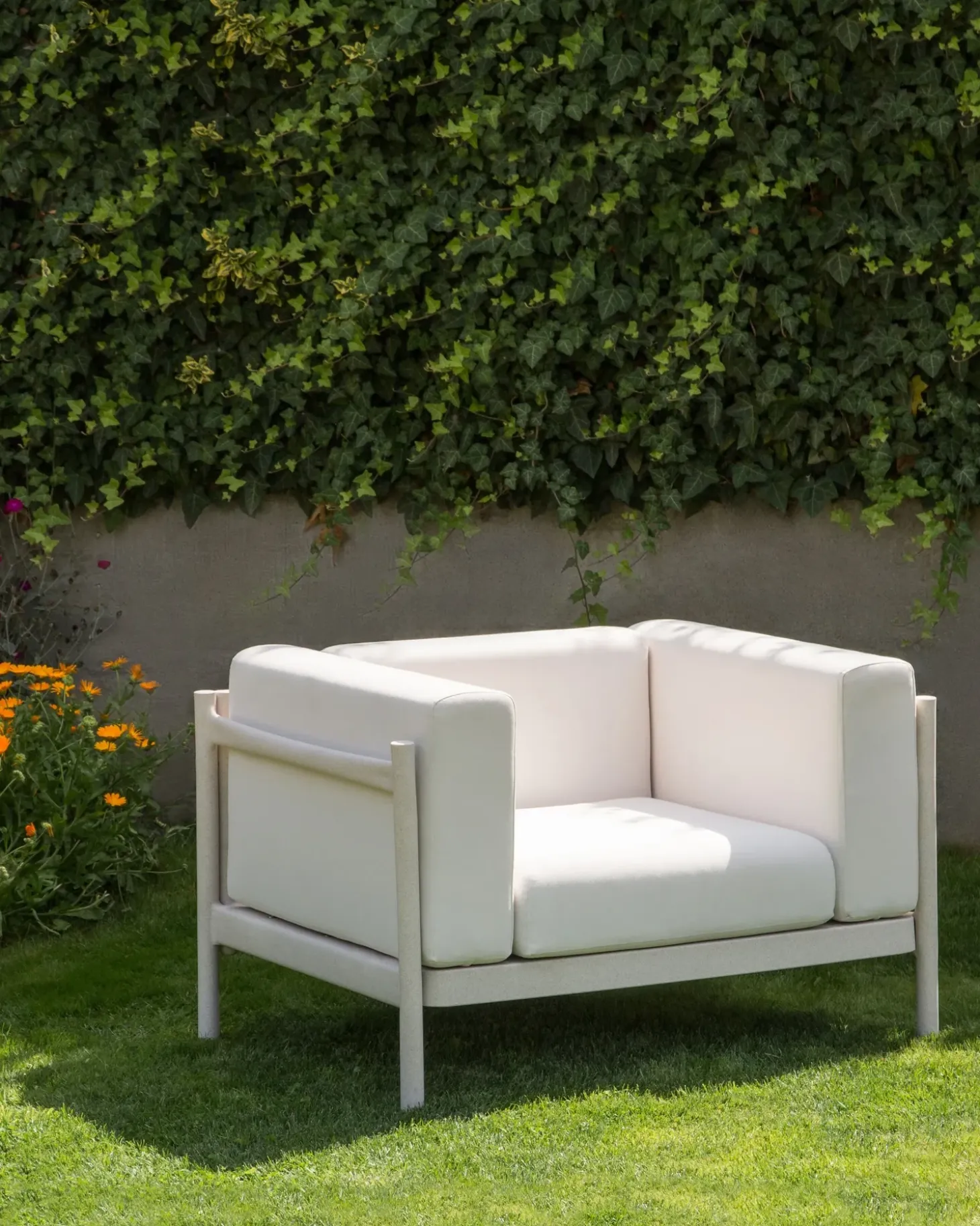Sæt af 2 havelænestole FERRETTI Lys Beige