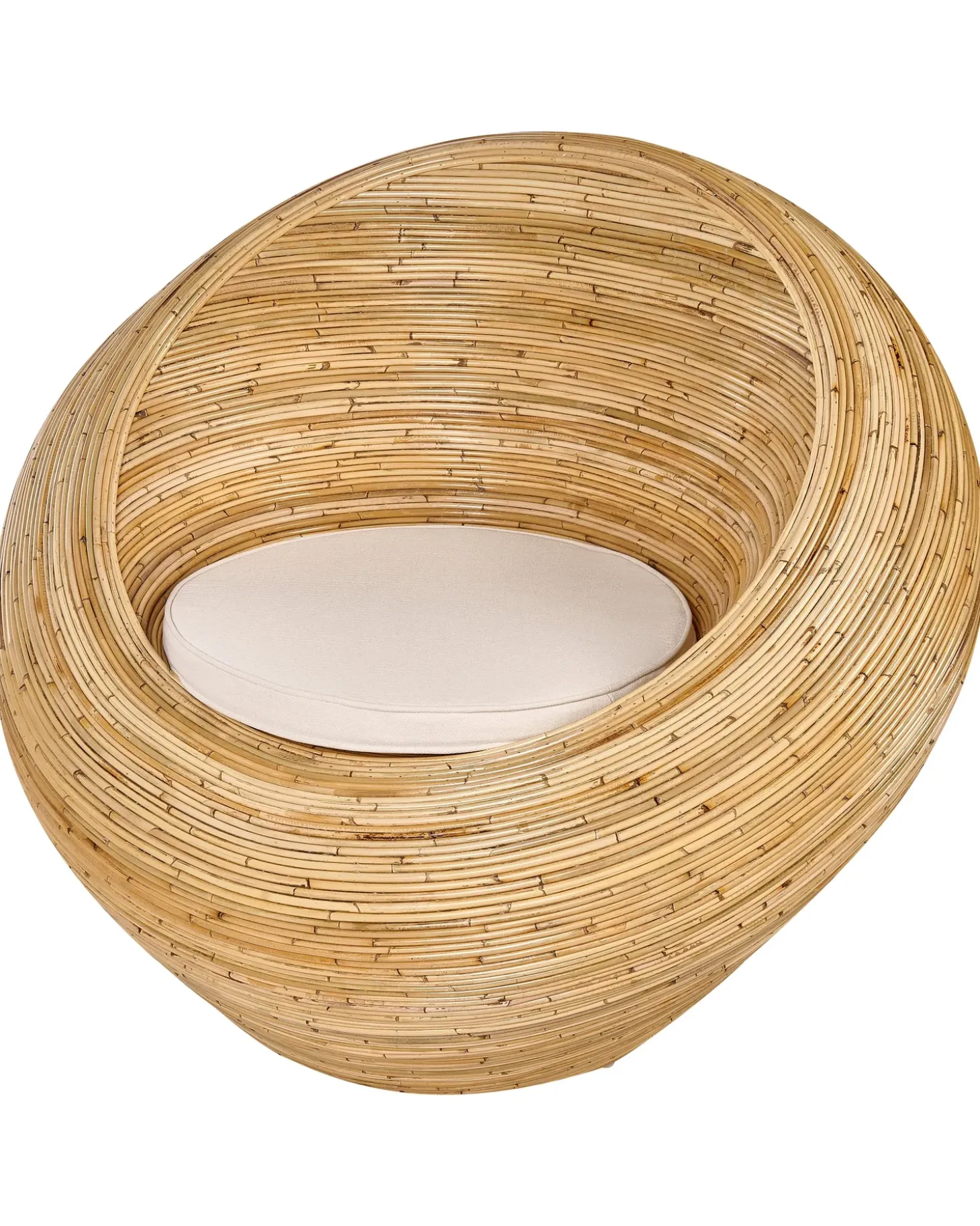 Sæt af 2 havelænestole MAIORI Rattan Naturlig