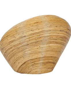 Sæt af 2 havelænestole MAIORI Rattan Naturlig