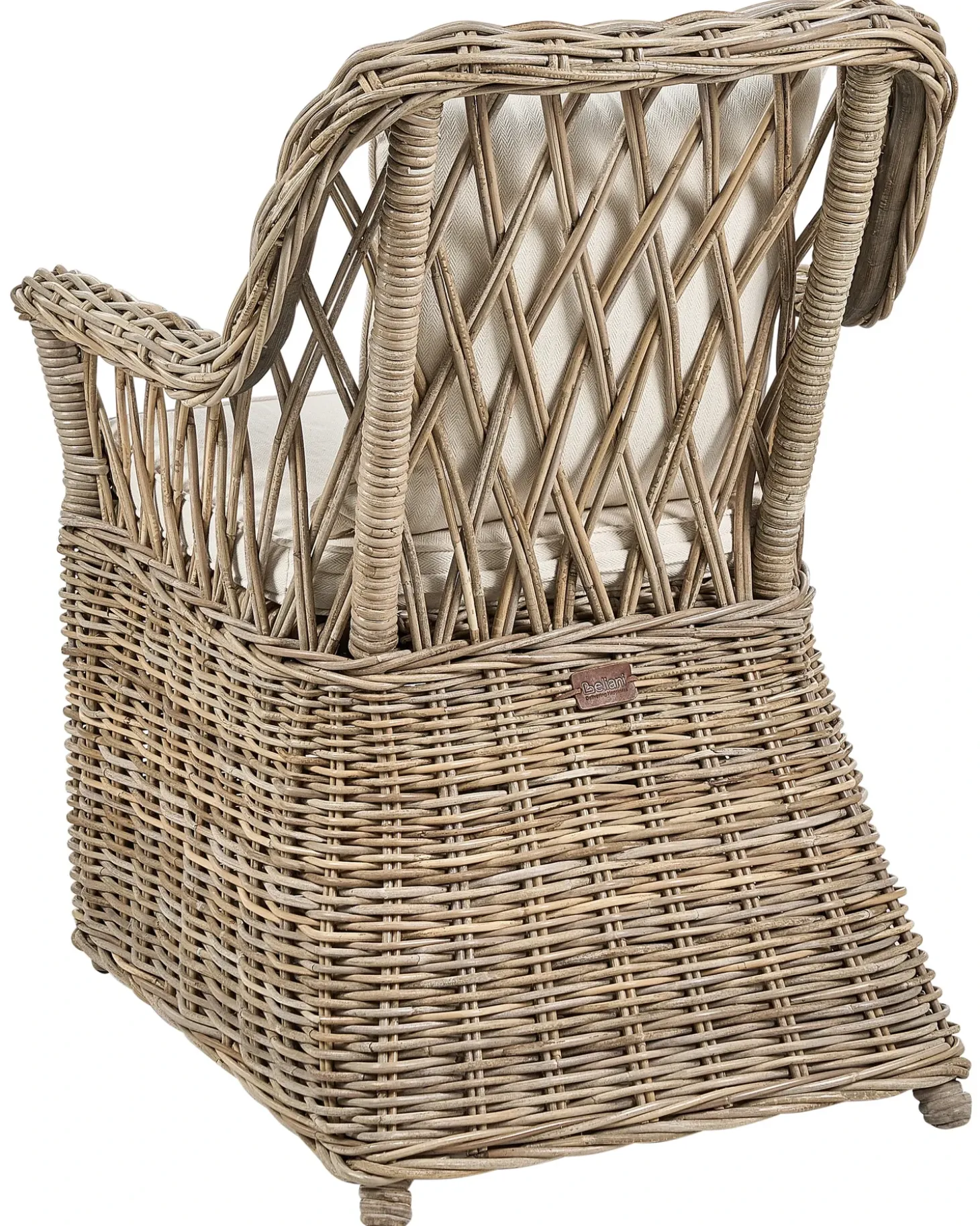 Sæt af 2 havelænestole MAROS II Rattan Naturlig