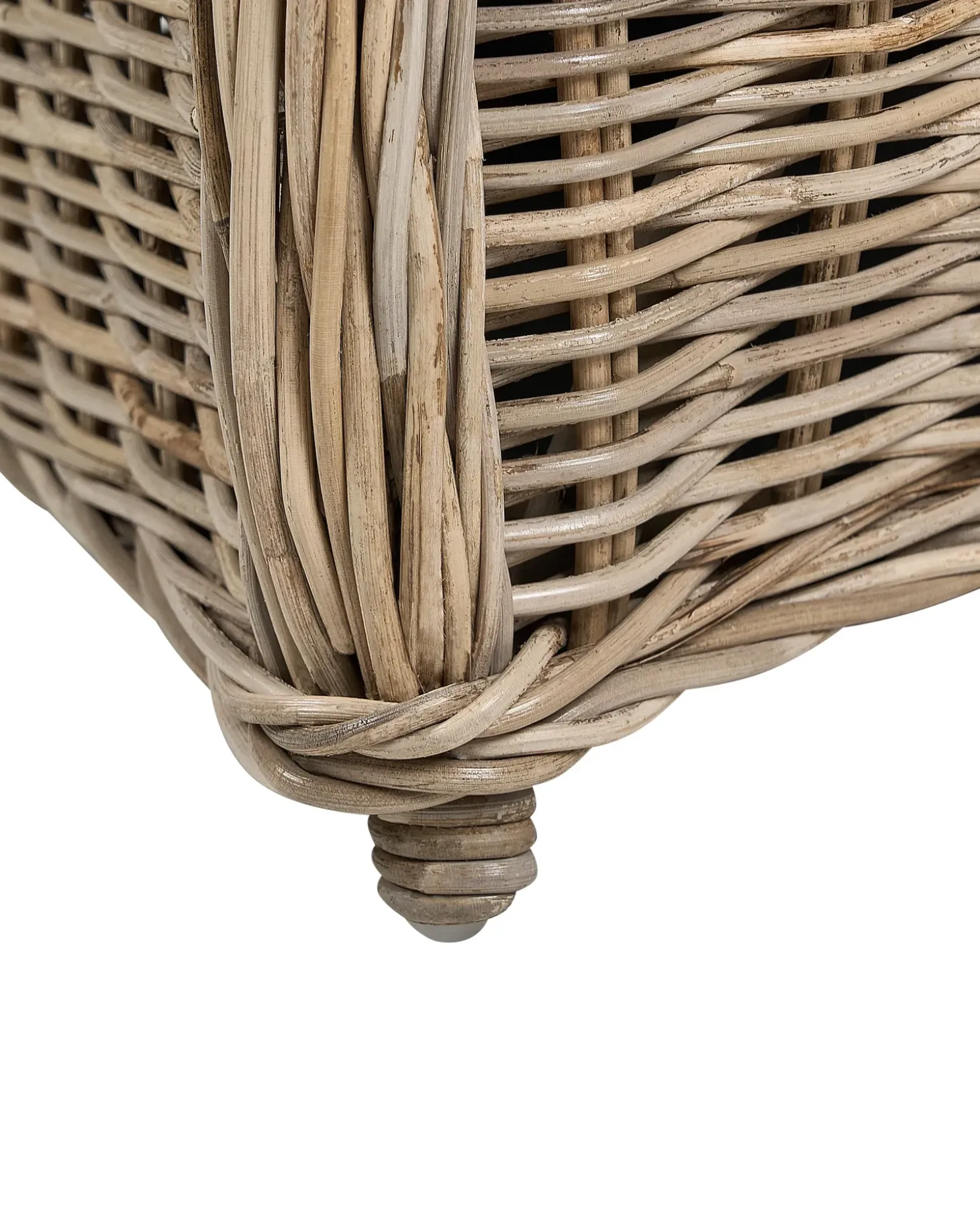 Sæt af 2 havelænestole med hynder SUSUA II Rattan Naturlig