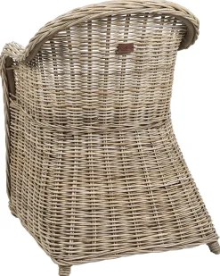 Sæt af 2 havelænestole med hynder SUSUA II Rattan Naturlig