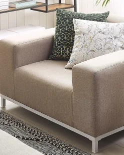 Sæt af 2 havelænestole ROVIGO Beige