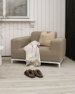 Sæt af 2 havelænestole ROVIGO Beige