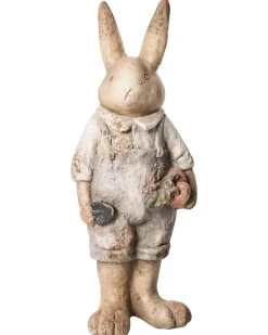 Sæt af 2 havestatuer BAROLO Kanin Multifarvet