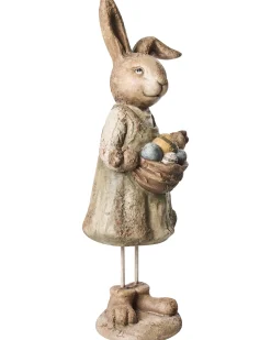 Sæt af 2 havestatuer CALCATA Kanin Multifarvet