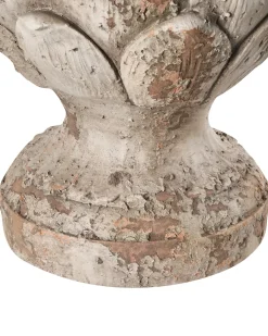 Sæt af 2 havestatuer CORRINALDO Fyrretræskogle Beige