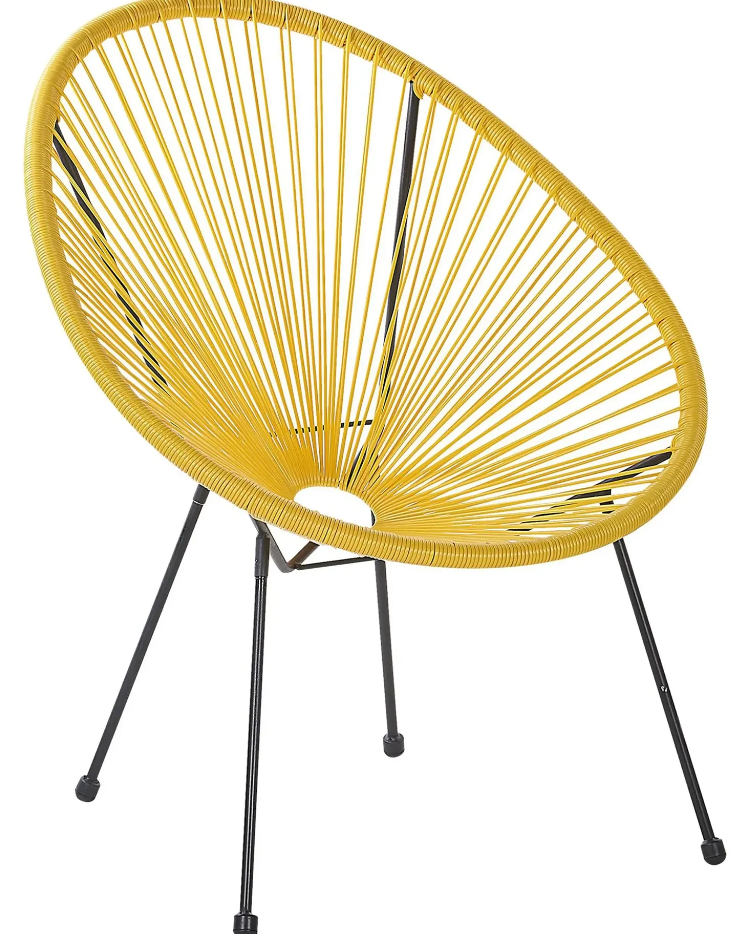 Sæt af 2 havestole ACAPULCO II PE-rattan Gul