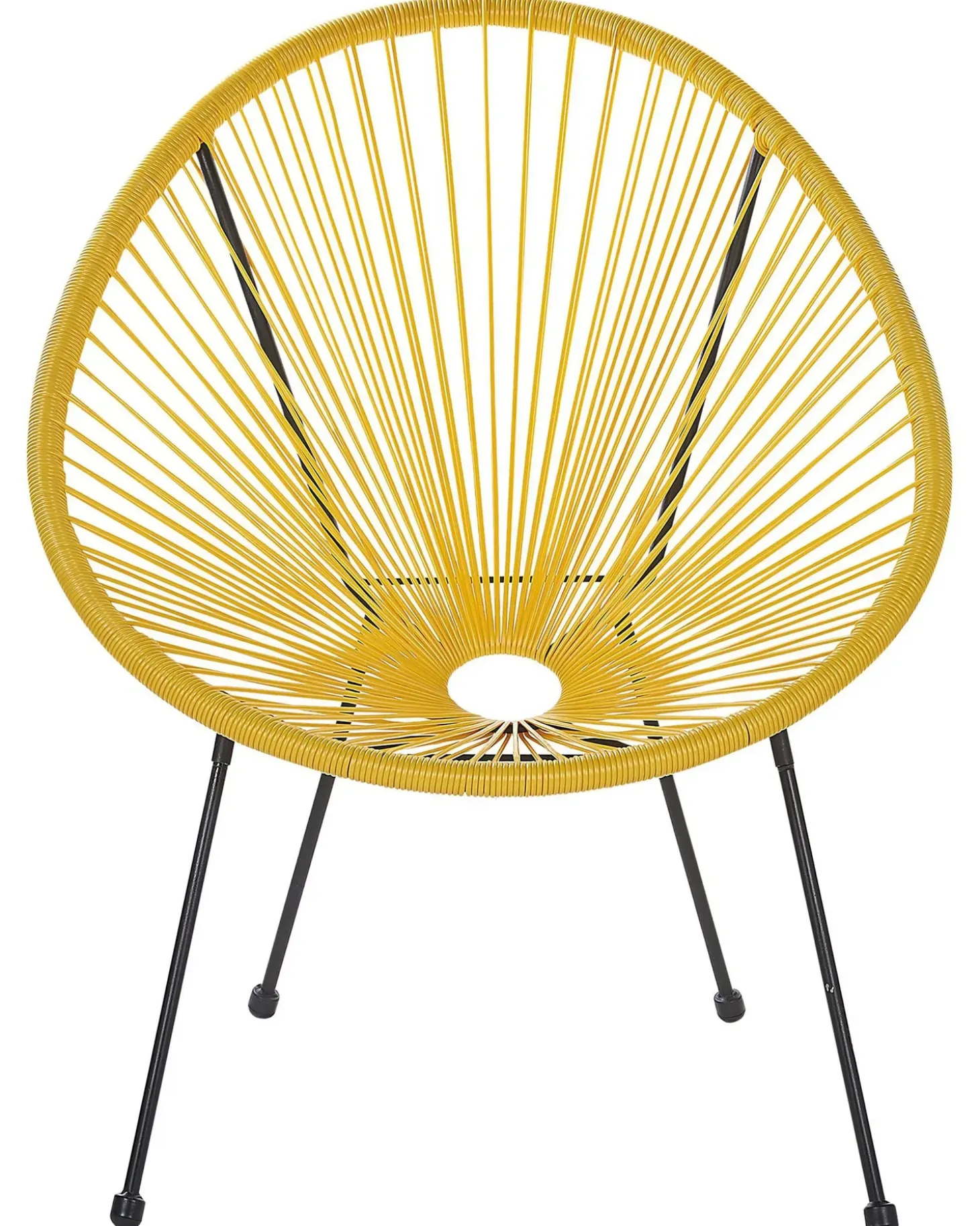 Sæt af 2 havestole ACAPULCO II PE-rattan Gul