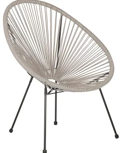 Sæt af 2 havestole ACAPULCO II PE-rattan Lysegrå