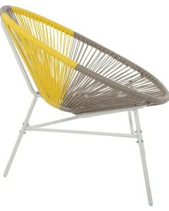 Sæt af 2 havestole ACAPULCO PE-rattan Brungrå