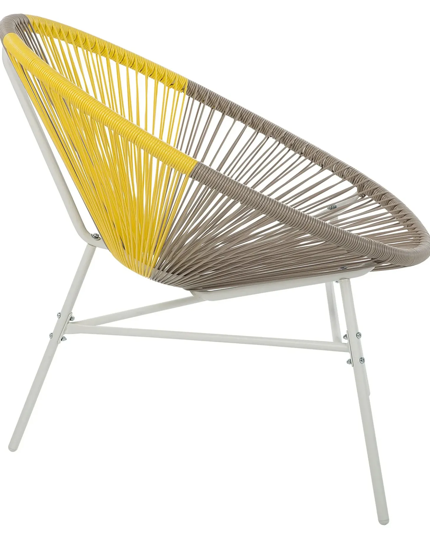 Sæt af 2 havestole ACAPULCO PE-rattan Brungrå