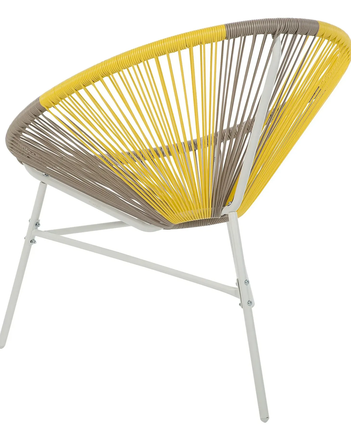 Sæt af 2 havestole ACAPULCO PE-rattan Brungrå