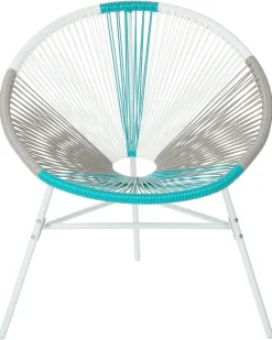 Sæt af 2 havestole ACAPULCO PE-rattan Hvid
