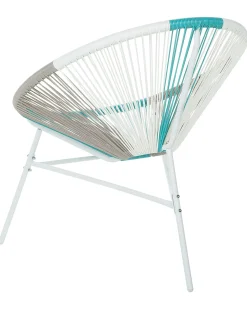 Sæt af 2 havestole ACAPULCO PE-rattan Hvid
