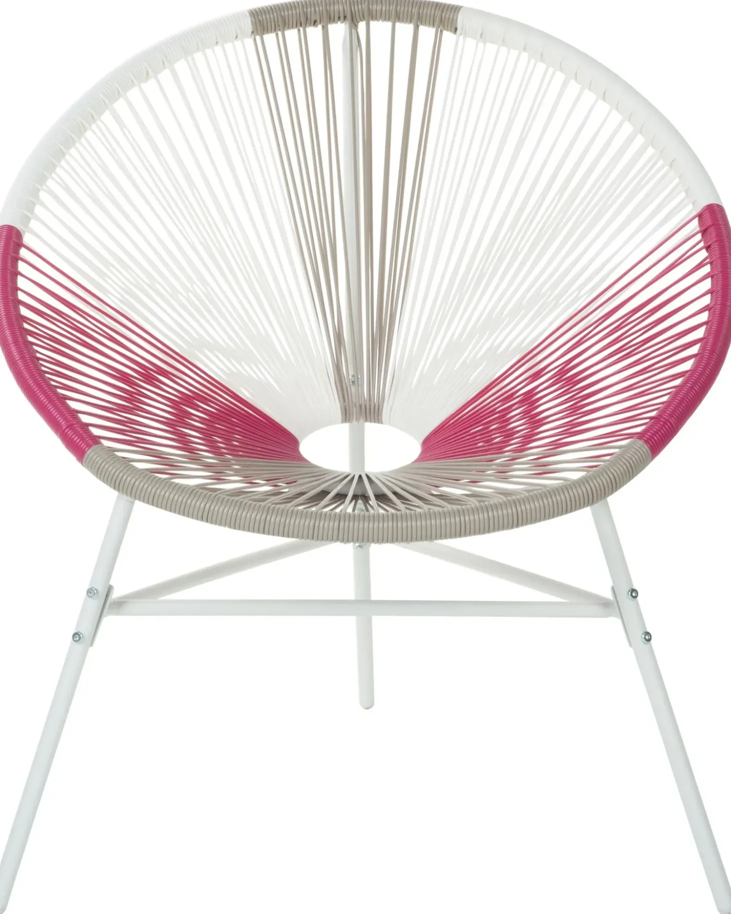 Sæt af 2 havestole ACAPULCO PE-rattan Fuchsia