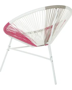 Sæt af 2 havestole ACAPULCO PE-rattan Fuchsia