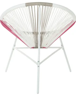 Sæt af 2 havestole ACAPULCO PE-rattan Fuchsia