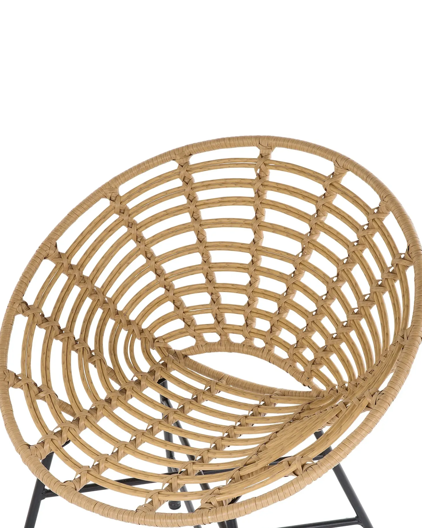 Sæt af 2 havestole ACERRA PE-rattan Lysebrun