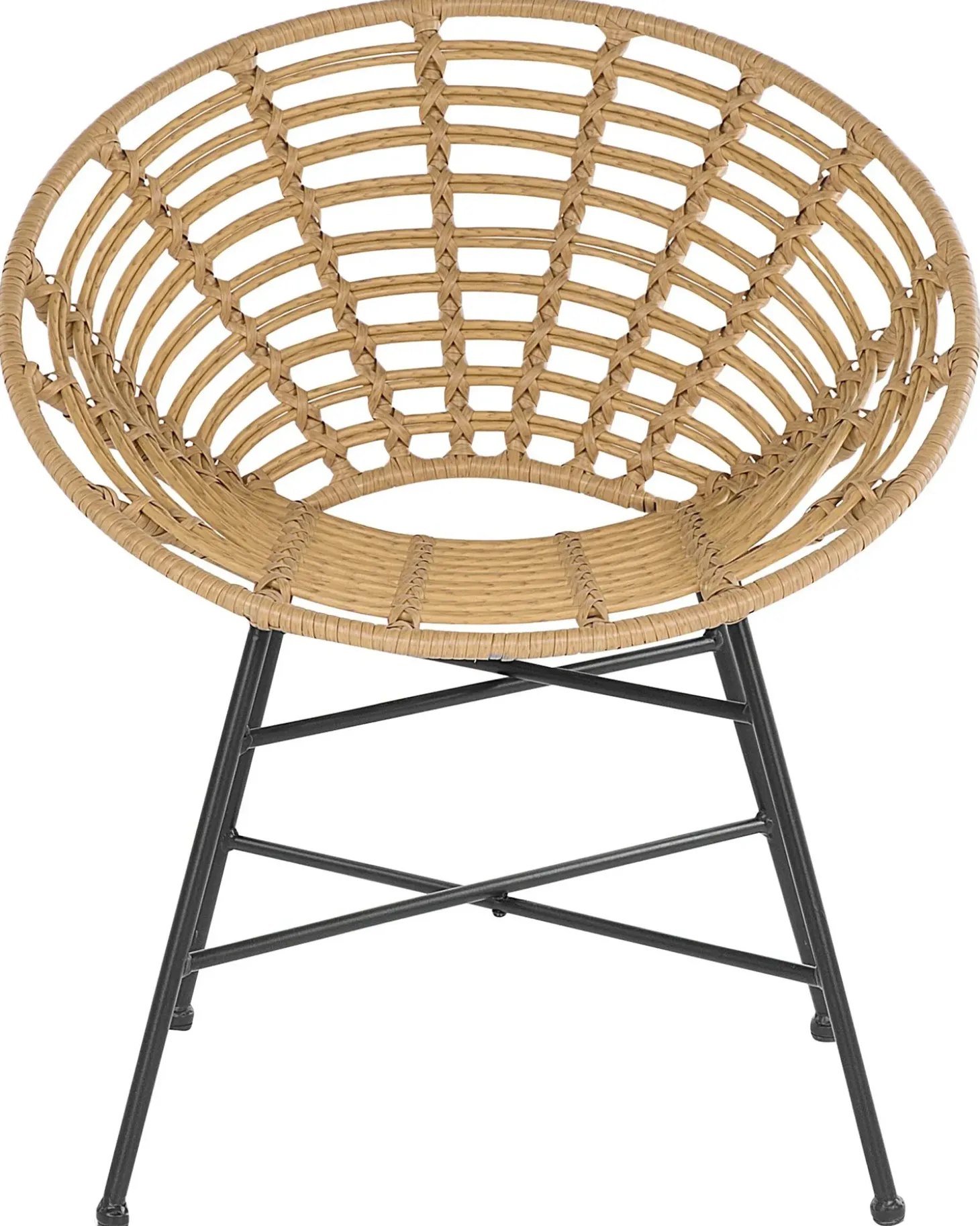 Sæt af 2 havestole ACERRA PE-rattan Lysebrun