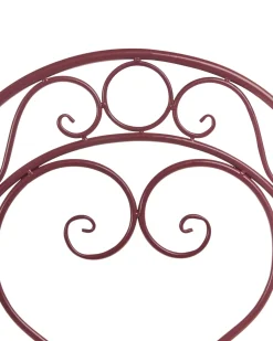 Sæt af 2 havestole ALBINIA Metal Bordeaux