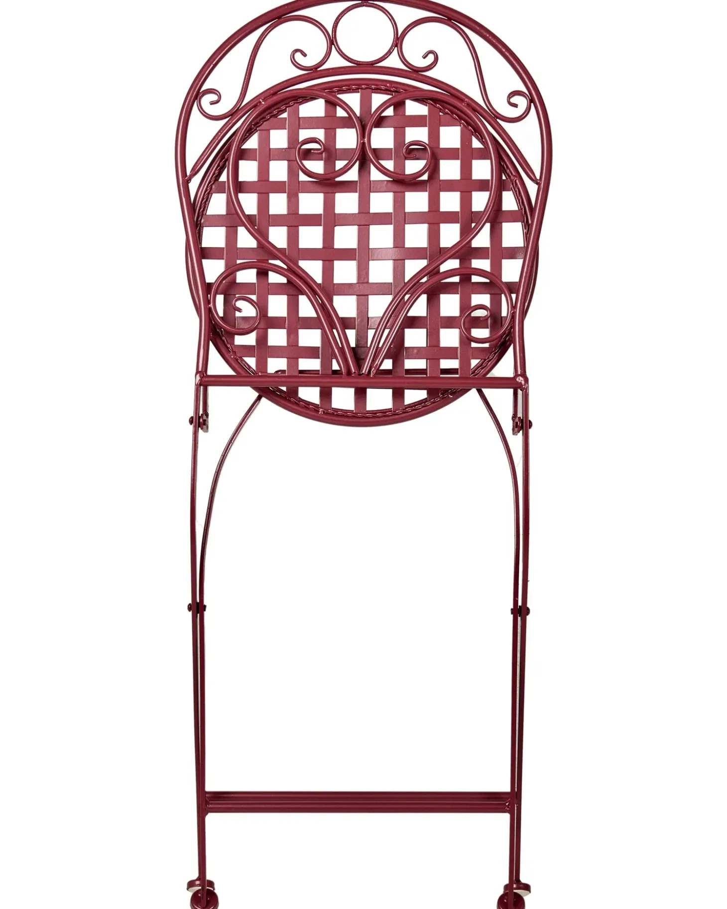 Sæt af 2 havestole ALBINIA Metal Bordeaux