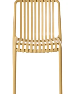 Sæt af 4 havestole ARICCIA Sennepsgul