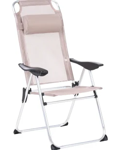 Sæt af 2 havestole ASINE Foldbar Metal Beige