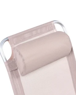 Sæt af 2 havestole ASINE Foldbar Metal Beige