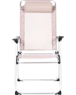 Sæt af 2 havestole ASINE Foldbar Metal Beige