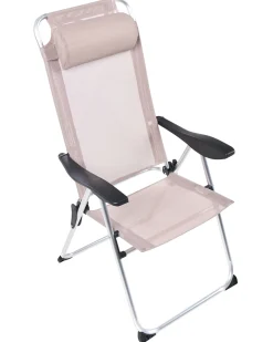 Sæt af 2 havestole ASINE Foldbar Metal Beige