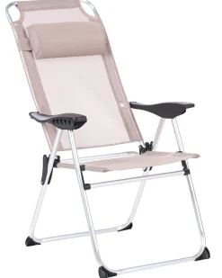 Sæt af 2 havestole ASINE Foldbar Metal Beige