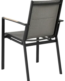 Sæt af 6 havestole BUSSETO Metal Sort