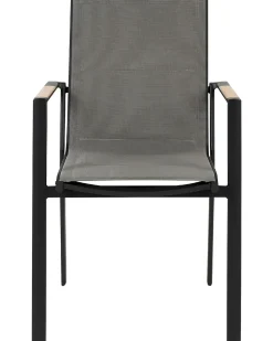 Sæt af 6 havestole BUSSETO Metal Sort
