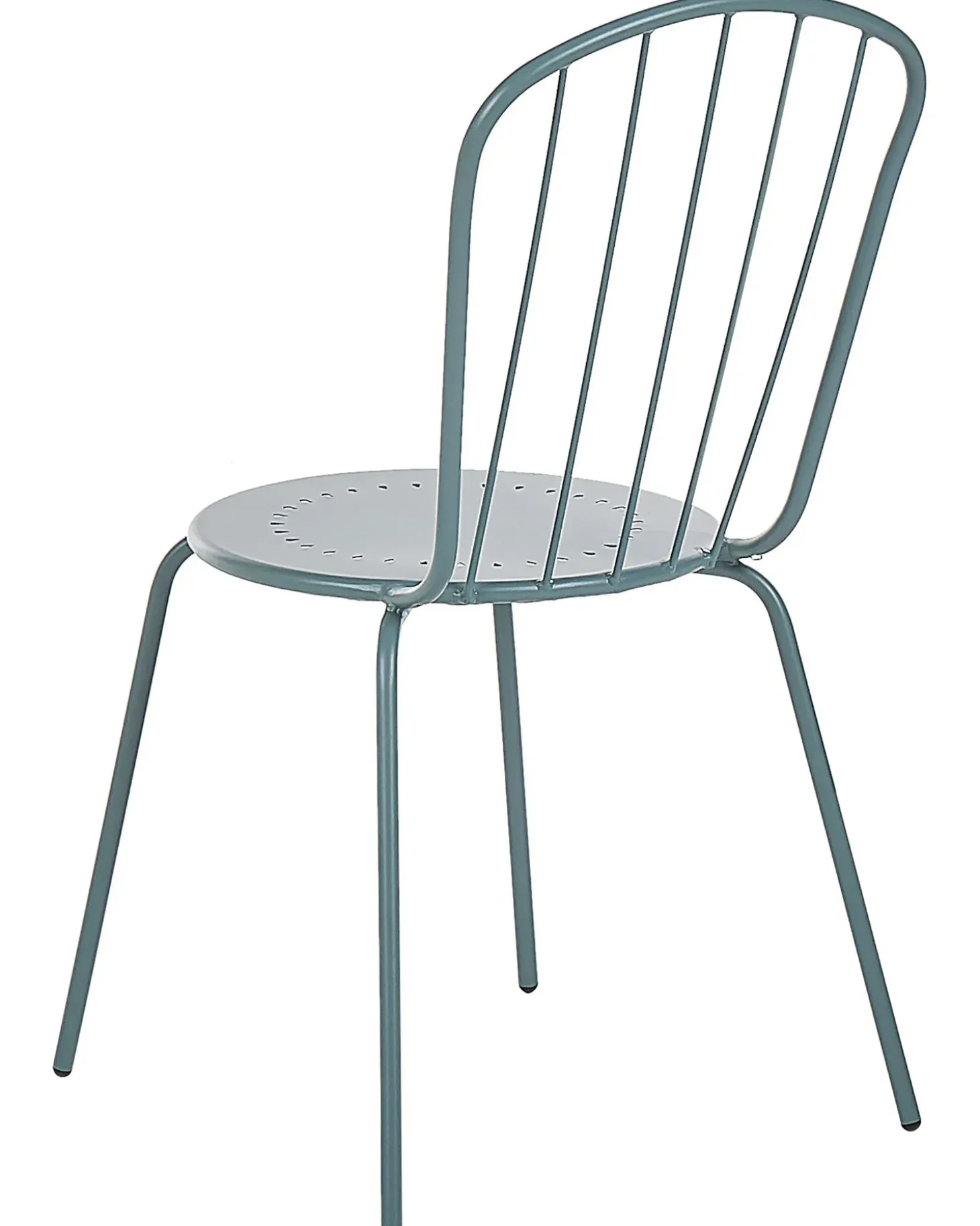 Sæt af 4 havestole CALVI Metal Himmelblå