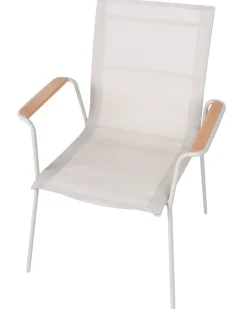 Sæt af 4 havestole CARAVINO Metal Lys Beige