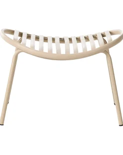 Sæt af 2 havestole CASPERIA med fodskammel Sand Beige