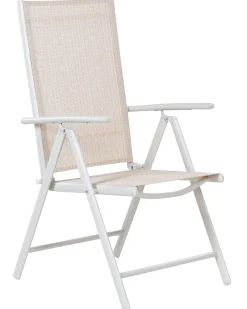 Sæt af 6 havestole CATANIA Metal Beige