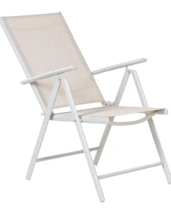 Sæt af 6 havestole CATANIA Metal Beige