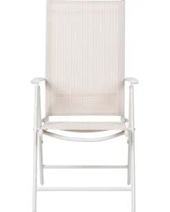 Sæt af 6 havestole CATANIA Metal Beige