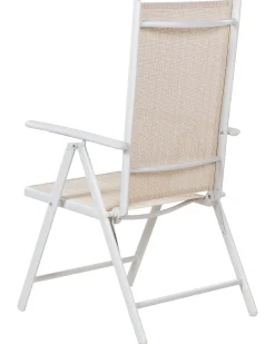 Sæt af 6 havestole CATANIA Metal Beige
