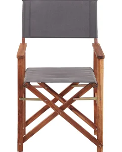 Sæt af 2 havestole CINE Akacietræ Grå