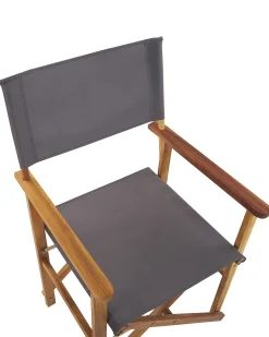 Sæt af 2 havestole CINE Akacietræ Grå