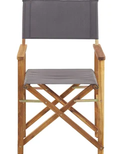 Sæt af 2 havestole CINE Akacietræ Grå