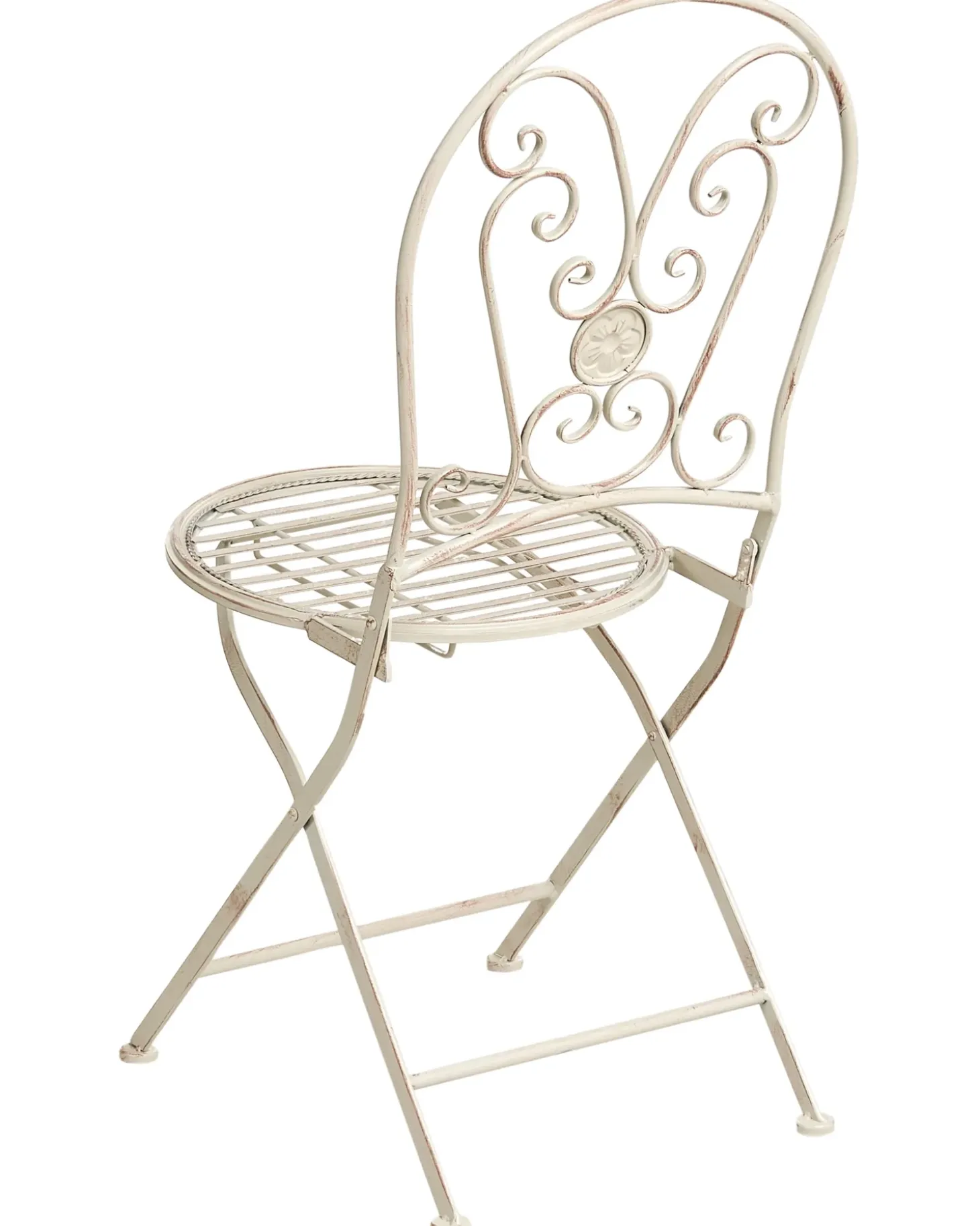 Sæt af 2 havestole COGGIA Foldbar Metal Lys Beige
