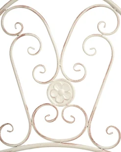 Sæt af 2 havestole COGGIA Foldbar Metal Lys Beige