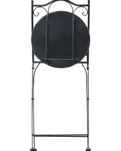 Sæt af 2 havestole COLLIO Metal Sort