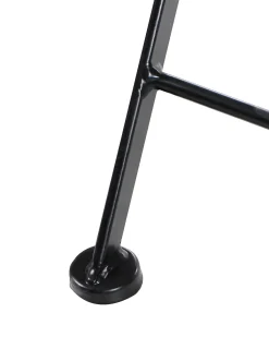 Sæt af 2 havestole COMISO Foldbar Metal Sort/hvid