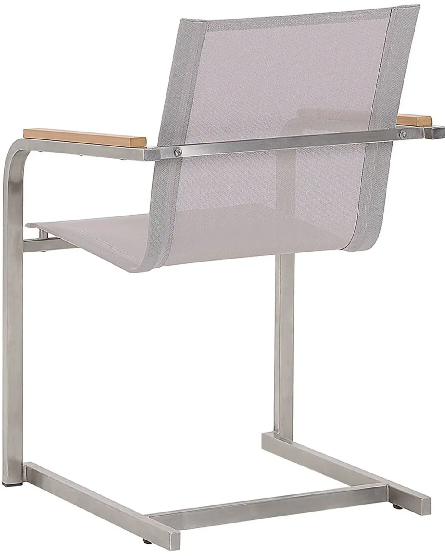 Sæt af 4 havestole COSOLETO Rustfrit stål Beige