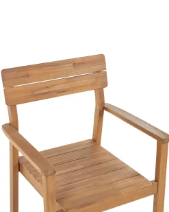 Sæt af 4 havestole FORNELLI Akacietræ Brun